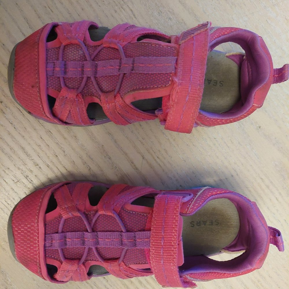 Pink Girls Sears Sandals , Size 1